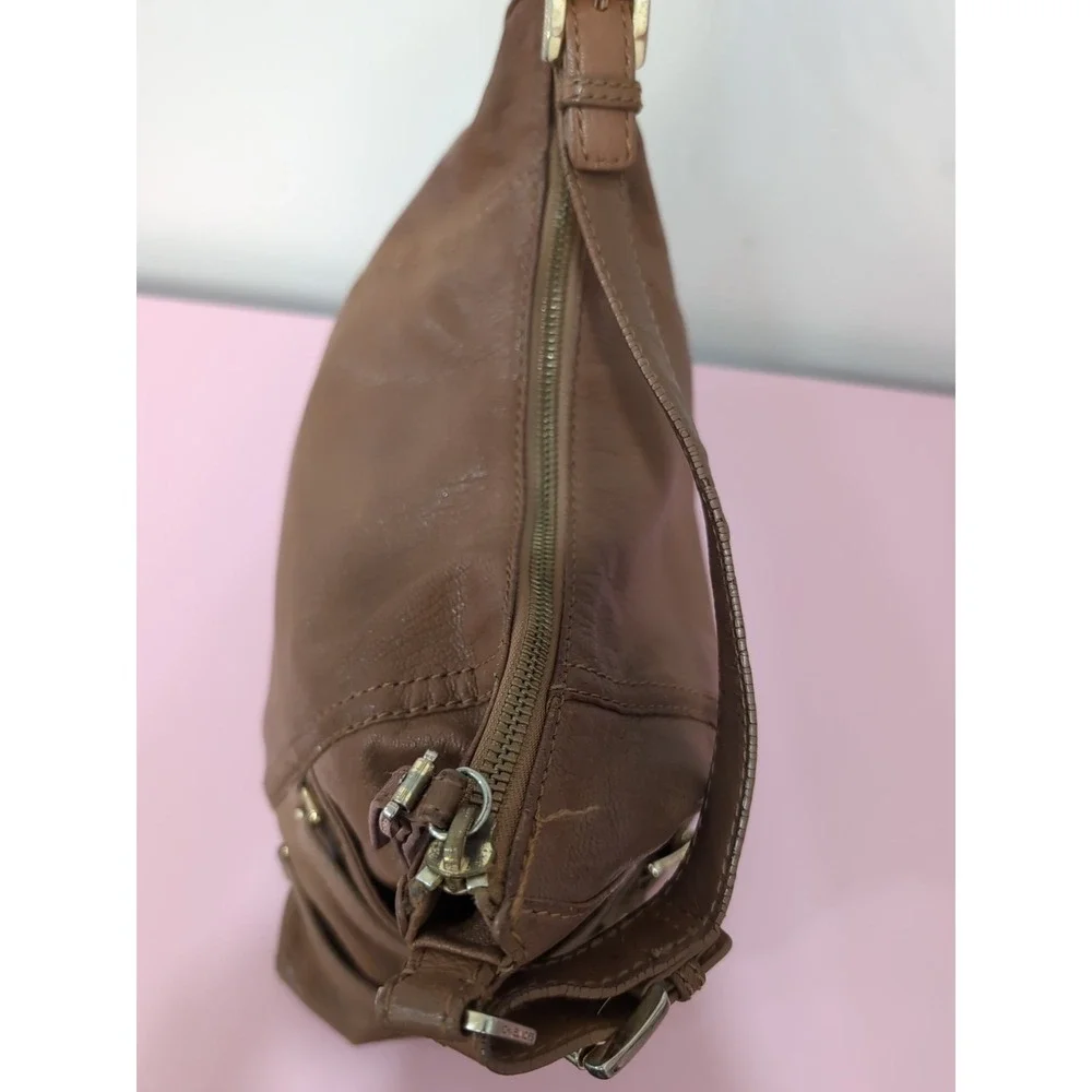Michael Kors Tan/Carmel Leather Hobo Shoulder Bag